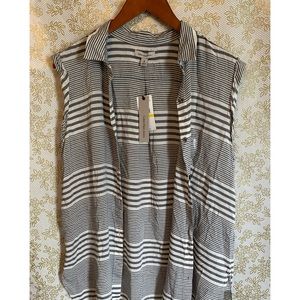 Calving Klein Jeans- Muscle Tee Style Button Up